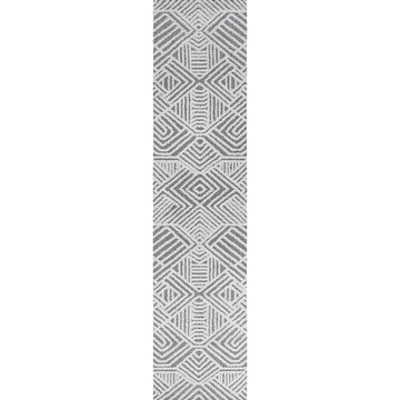 Jordan High-low Pile Art Deco Geometric Indoor/outdoor Area Rug